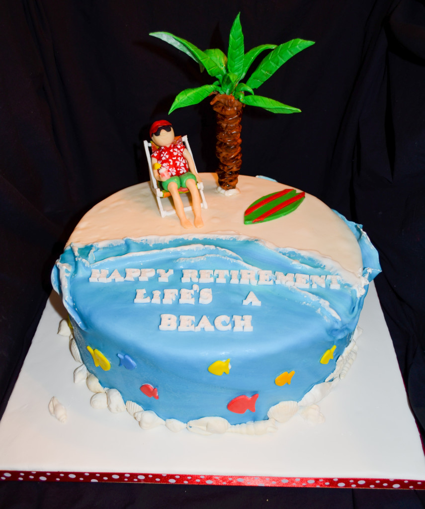 Beach Retirement Cake Ideas