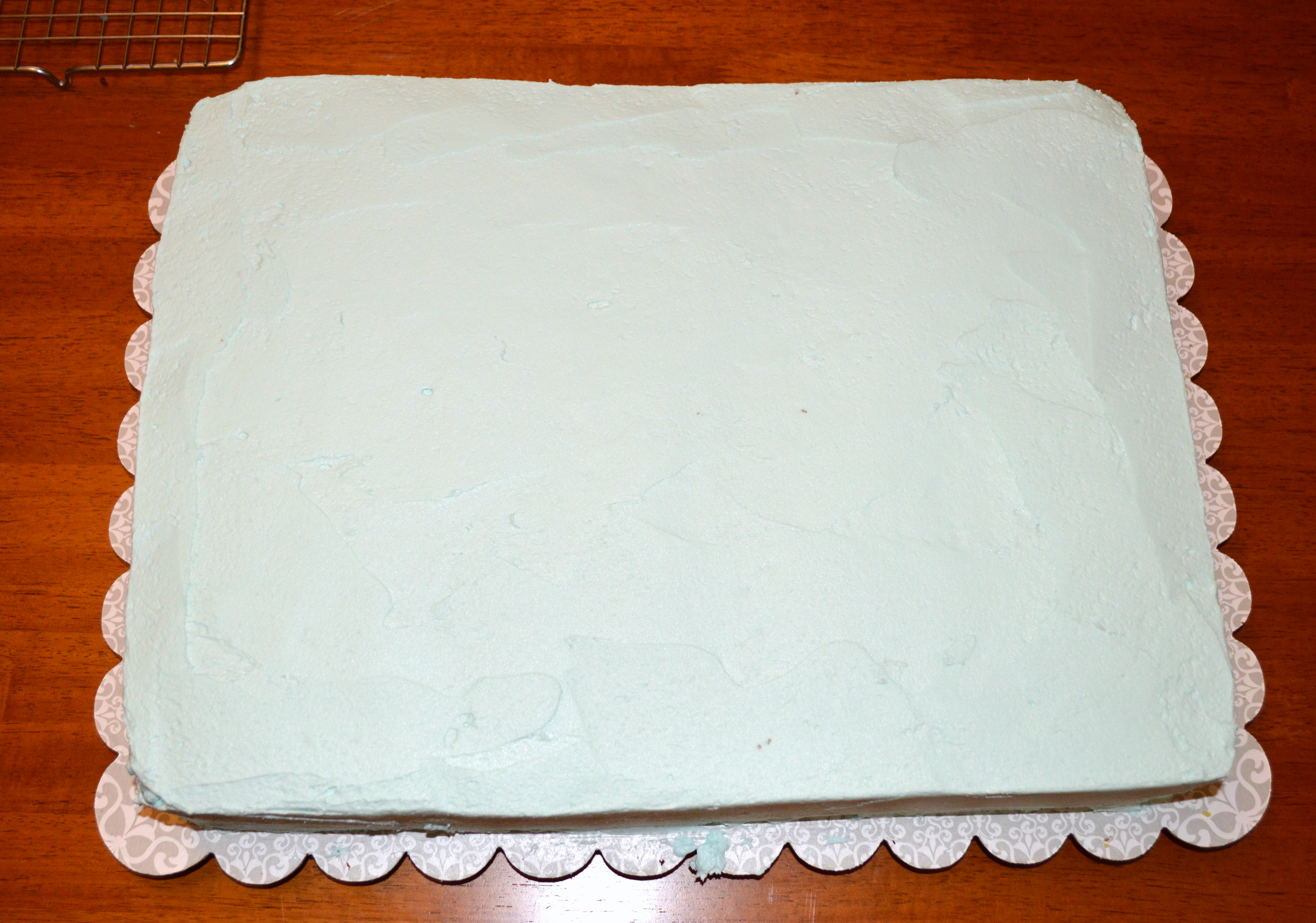 Blank Sheet Birthday Cake