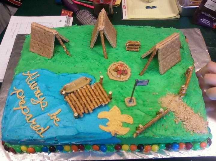 Boy Scout Themed Cake