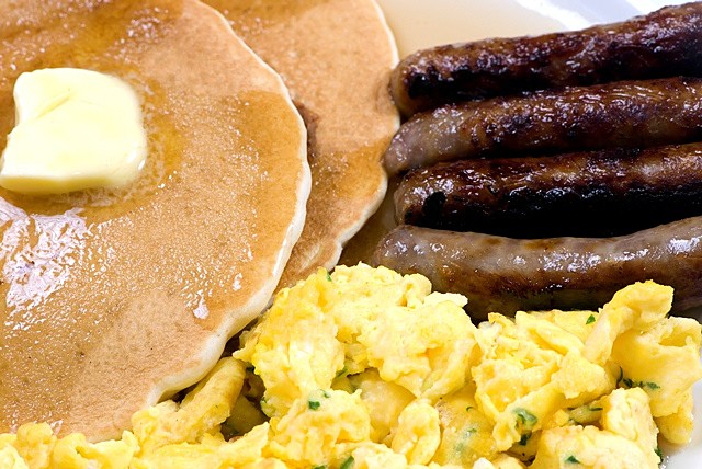 10 Photos of Scrambled Eggs Pancakes And Sausage Breakfast