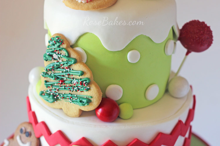 Christmas Cookie Birthday Cake