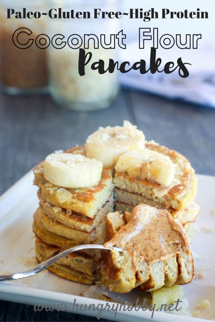 Coconut Flour Banana Pancakes and Eggs