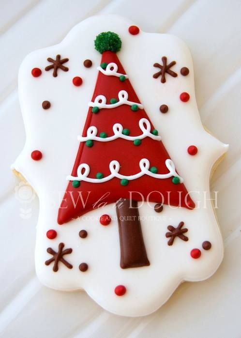 Cute Christmas Tree Cookies