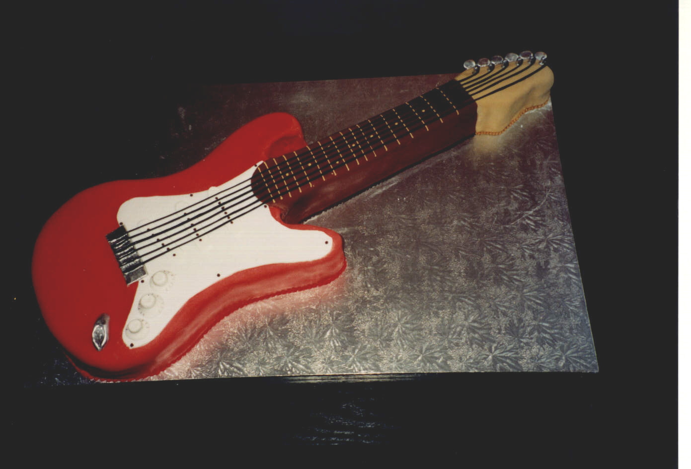 Electric Guitar Birthday Cake