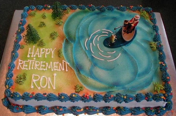 Fishing Retirement Cake Ideas