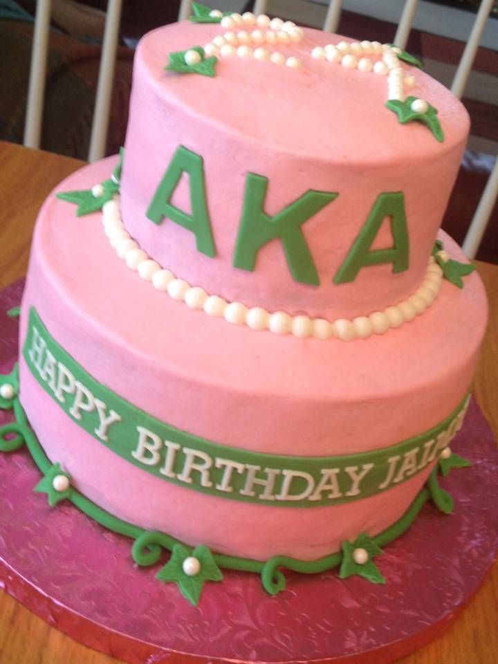 Happy Birthday AKA Sorority Cake