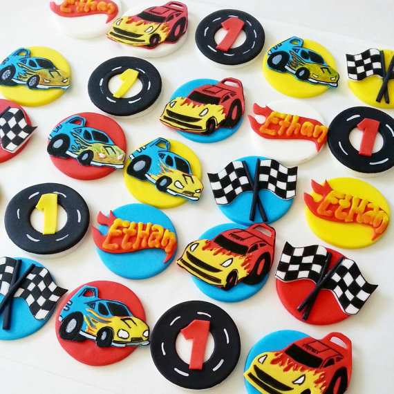 Hot Wheels Cupcake Toppers