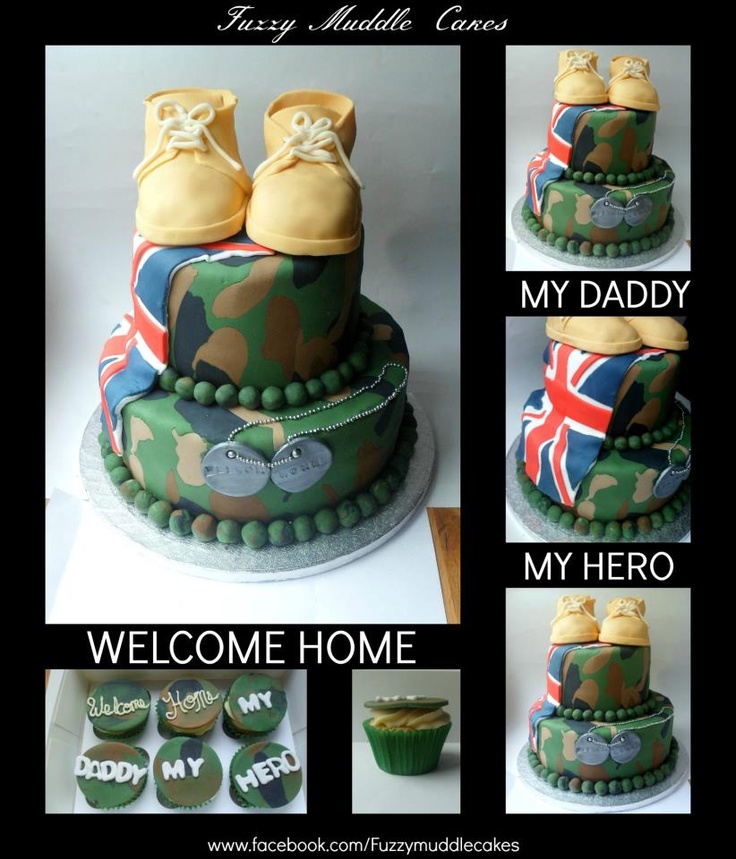 Military Welcome Home Cake