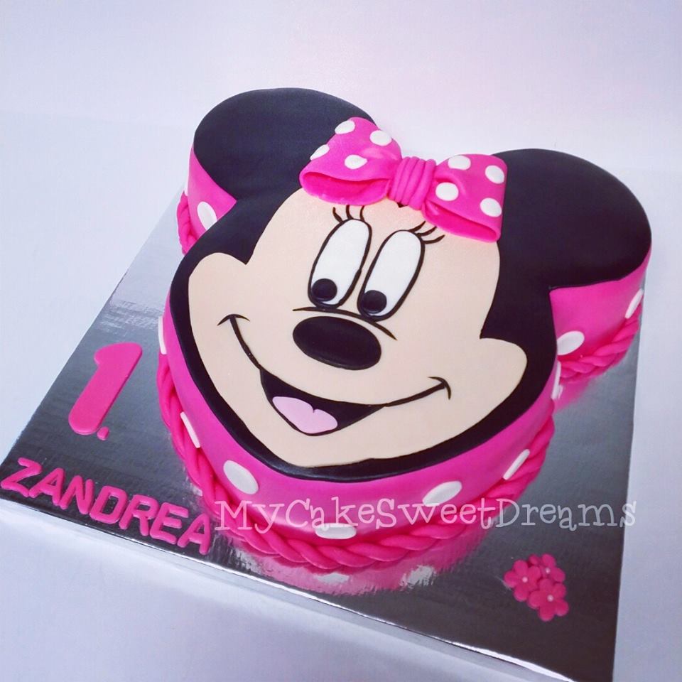 9 Minnie Mouse Birthday Cakes 1 Photo Minnie Mouse First Birthday