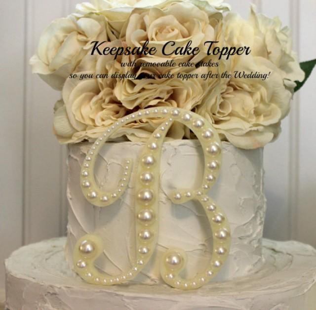 Monogram Wedding Cake Toppers