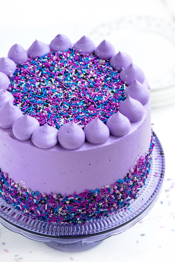 Purple Birthday Cake