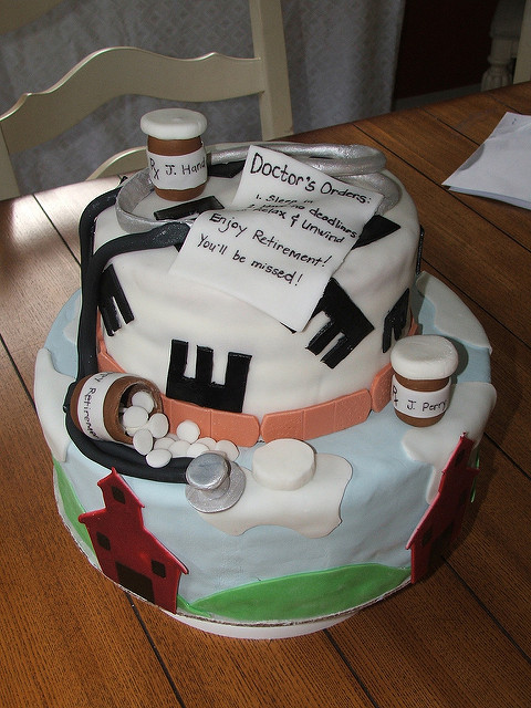 School Nurse Retirement Cake