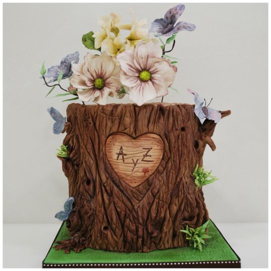 Tree Bark Cake