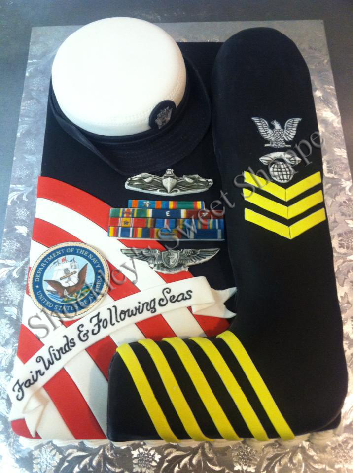 US Navy Retirement Cakes