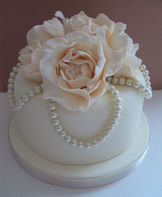 8 Photos of 1 2 Sheet Cakes With Pearls