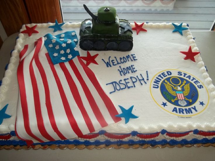 Welcome Home Army Cake