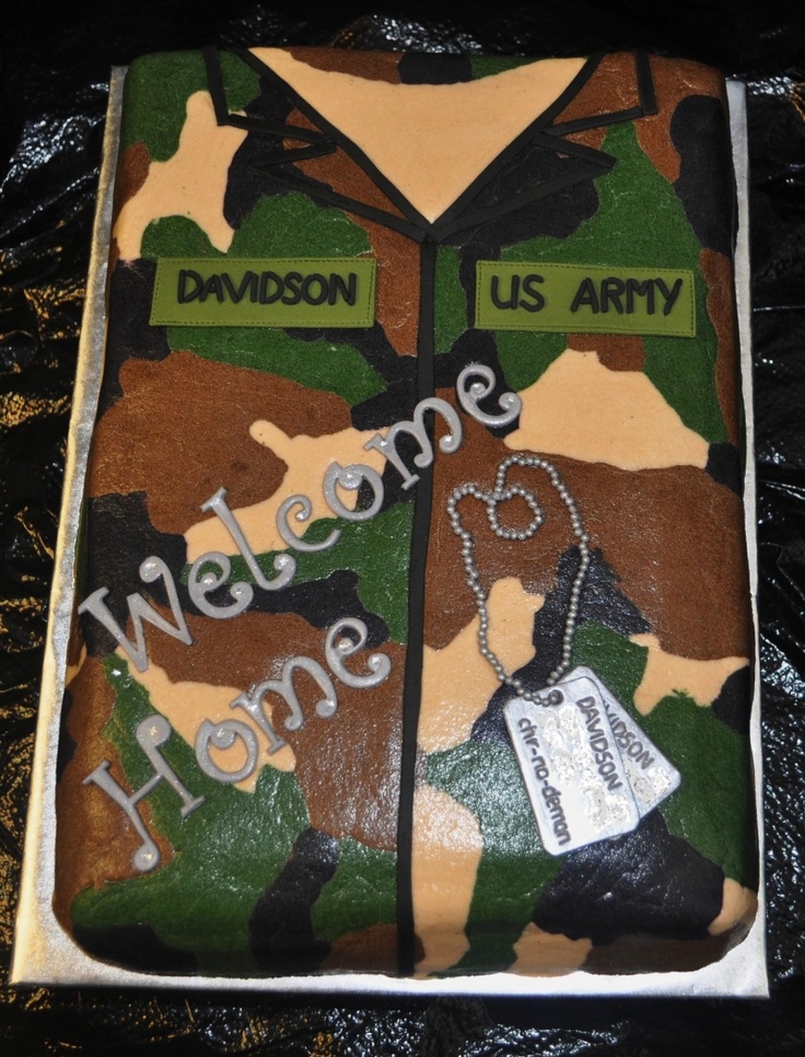 Welcome Home Army Cake