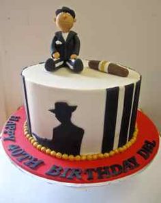 1920 Gangster Birthday Cake