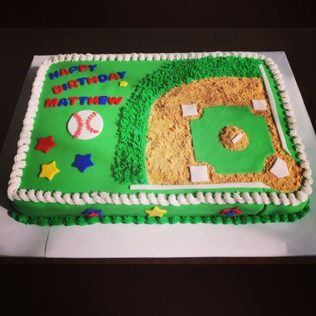 Baseball Field Cake Ideas