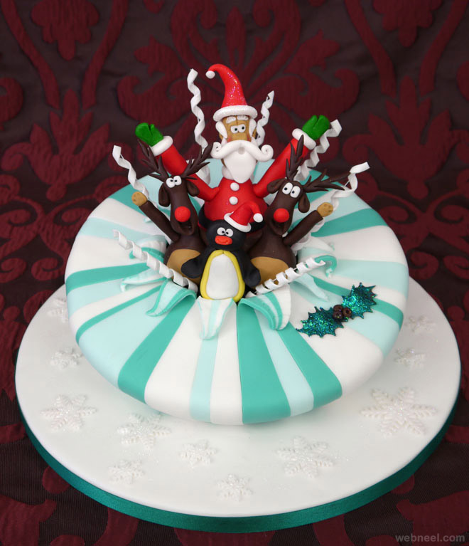 Christmas Cake Decoration Idea