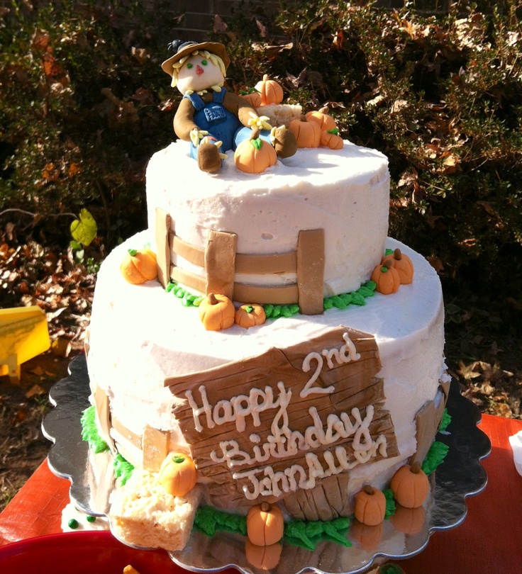 Fall Themed Birthday Cake