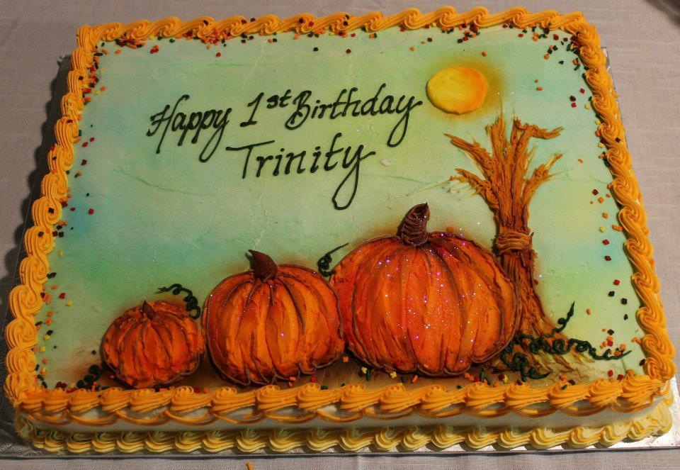 Fall Themed Birthday Cake