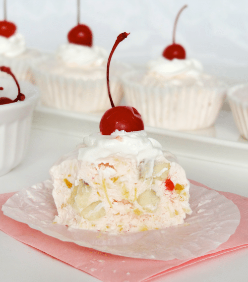 Frozen Fruit Salad Cupcakes