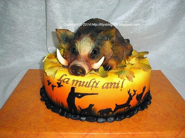 Hog Hunting Birthday Cake