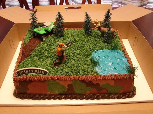 10 Photos of Hunting Sheet Cakes For Grooms Cake