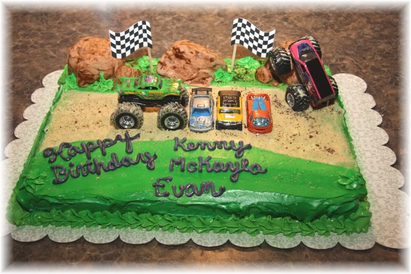 Monster Truck Birthday Cake