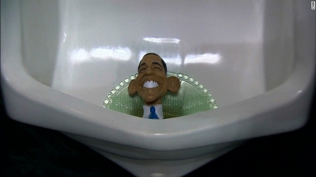 Obama Urinal Cakes