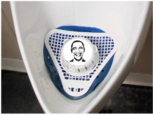 Obama Urinal Target