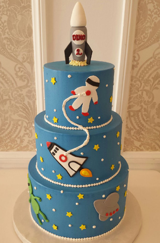 Outer Space Birthday Cake