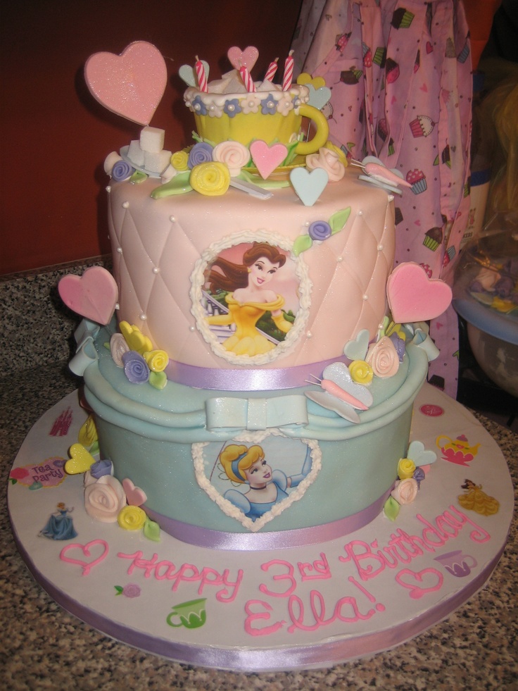 11 Photos of Disney Princess Tea Party Cakes