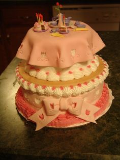 Tea Party Birthday Cake