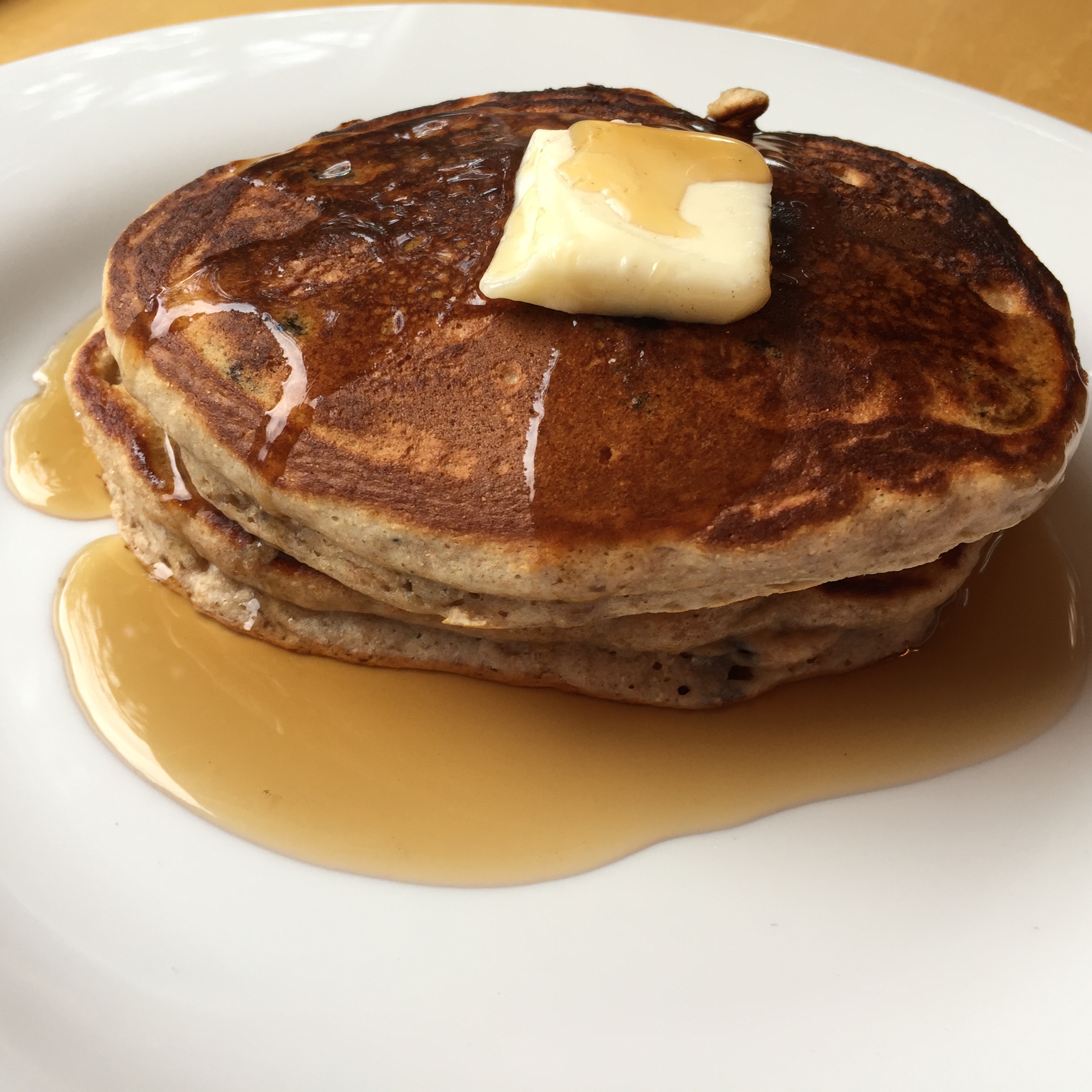 Whole Wheat Blueberry Pancakes