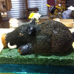 6 Photos of Groom's Cakes Wild Boar