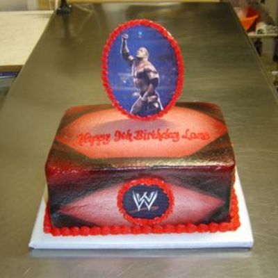 WWE Birthday Sheet Cakes