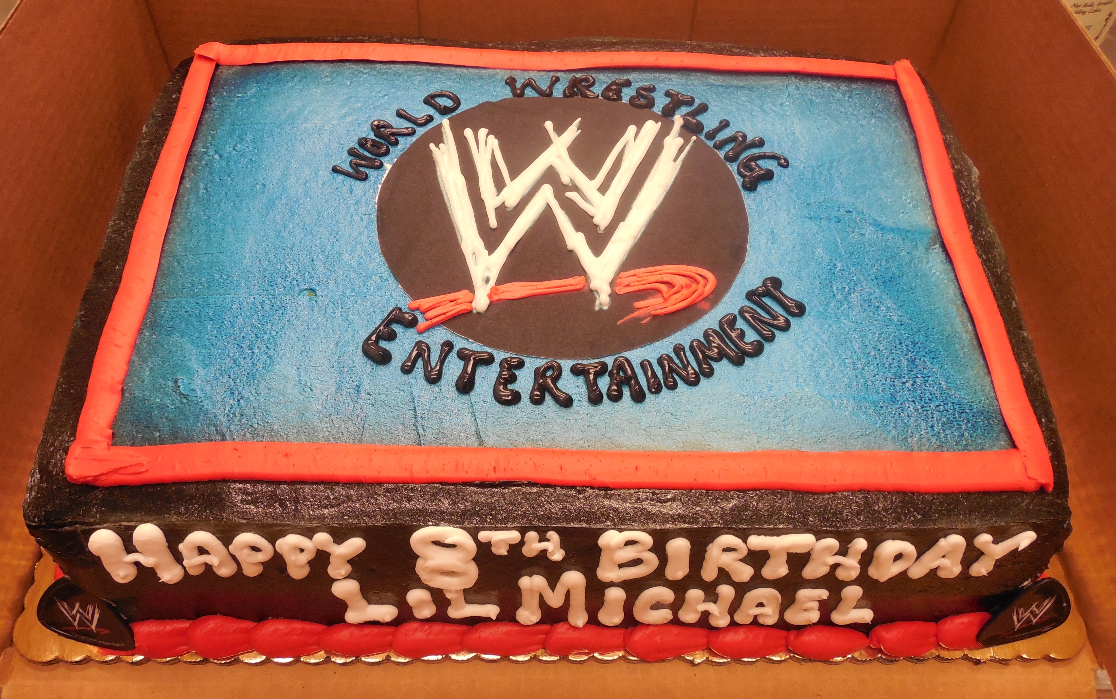 WWE Sheet Cake Logo