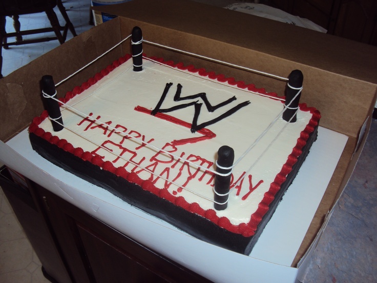 WWE Wrestling Birthday Cake