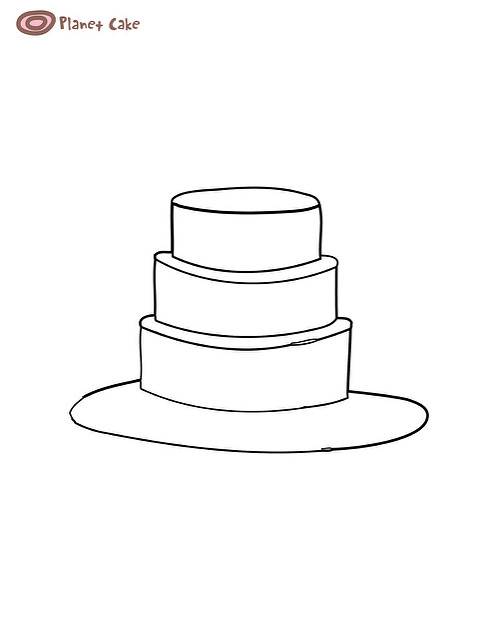 3 Tier Blank Cake Template