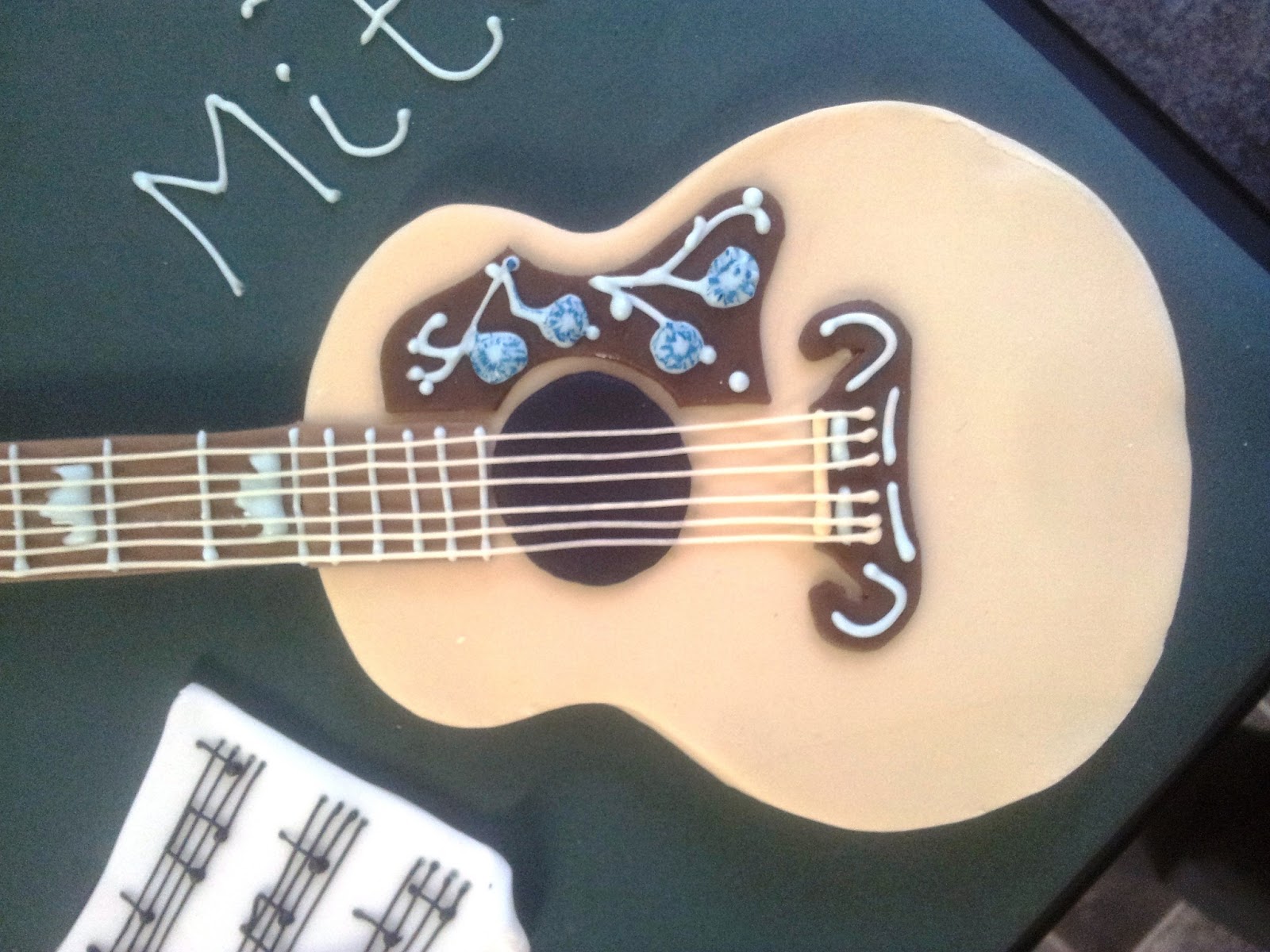 Acoustic Guitar Birthday Cake