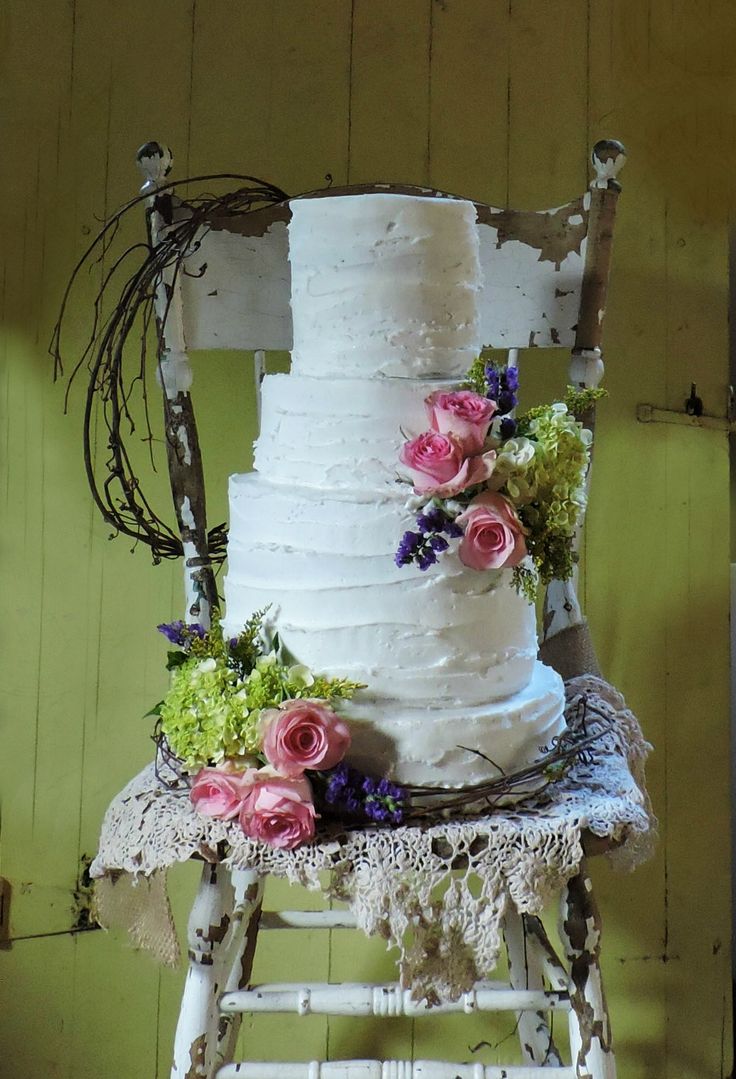 All White Wedding Cake