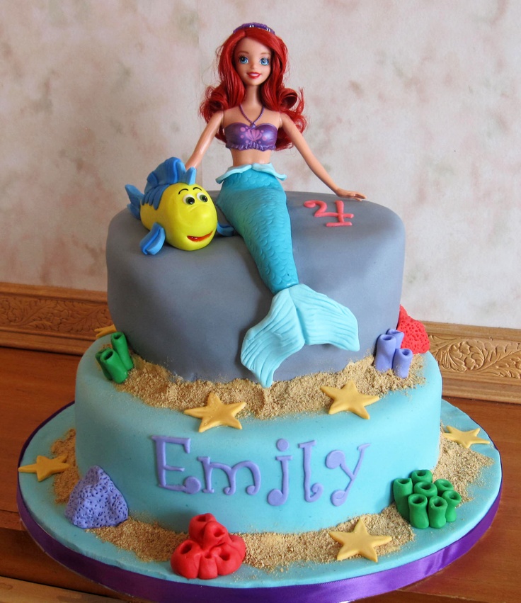 Ariel Birthday Cake Idea