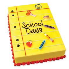 Back to School Cake Decorating Ideas