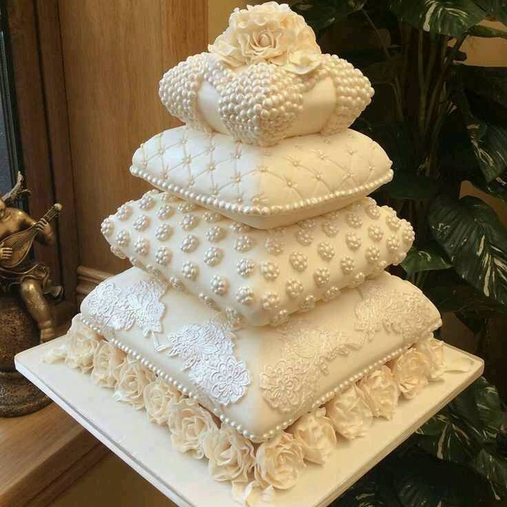 Beautiful Cake Wedding Pillow