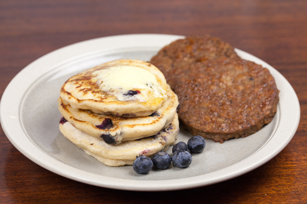 Blueberry Pancakes and Sausage Pictures