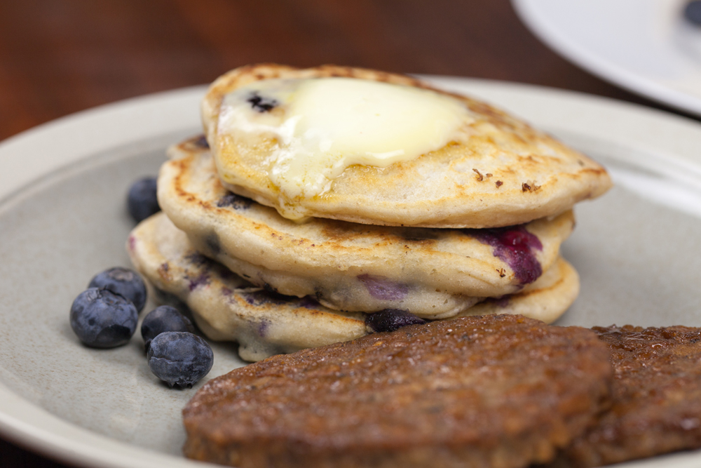 Blueberry Pancakes and Sausage Pictures