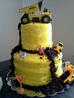 Boy Construction Birthday Cake