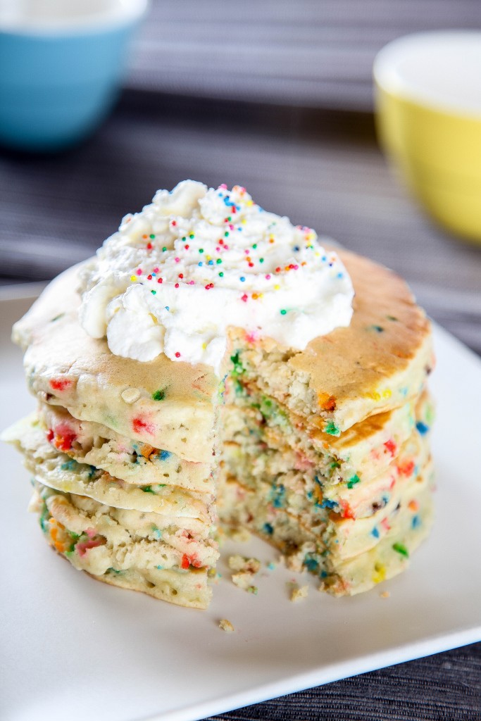 Cake Batter Pancakes Recipe